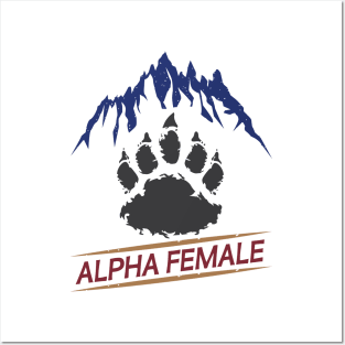 Bear Paw Alpha Female Bear Feminism Strong Woman Posters and Art